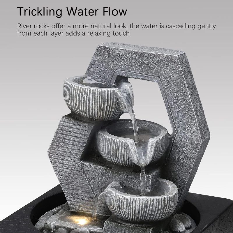 BTGGG Indoor Fountain with LED Light