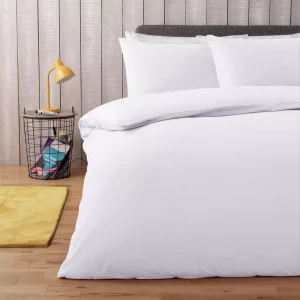 Plain White Bedding Set Single