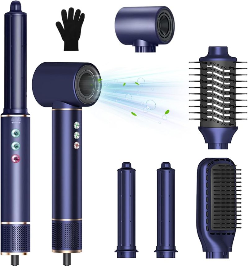 5 in 1 Hair Styler: Curler, Straightener, Waver, Volumizer, Blow Dryer