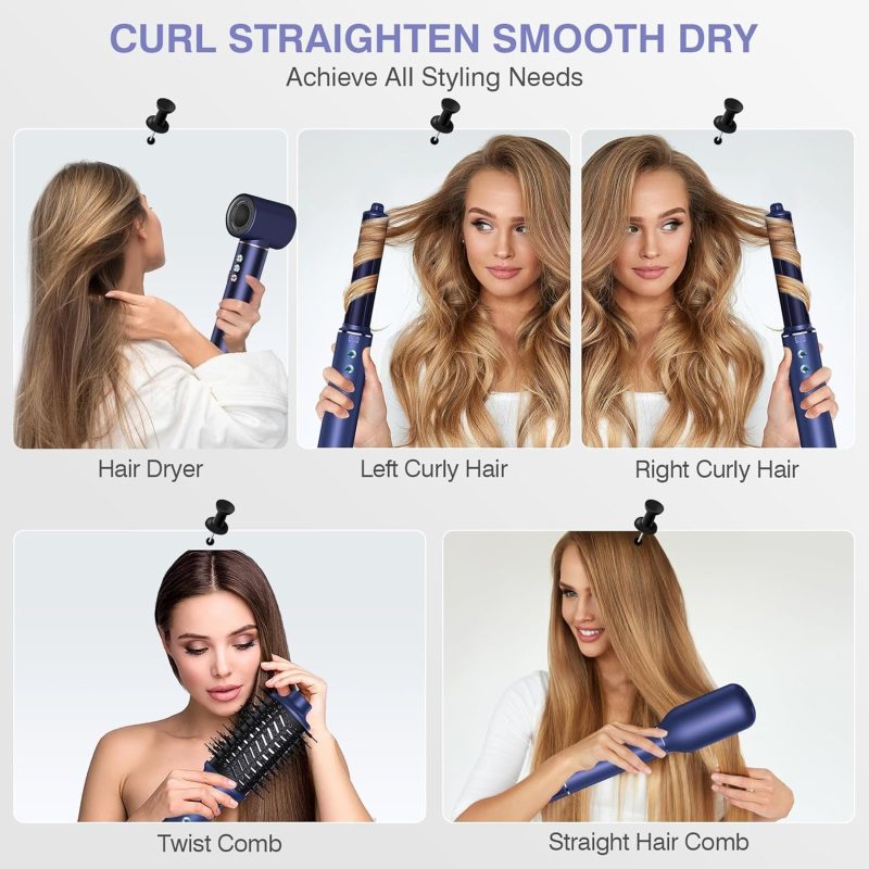 5 in 1 Hair Styler: Curler, Straightener, Waver, Volumizer, Blow Dryer - Image 7
