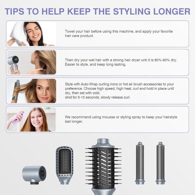Air Styler for Fast Drying - Professional Hair Styling Tool for Quick Drying - Image 6