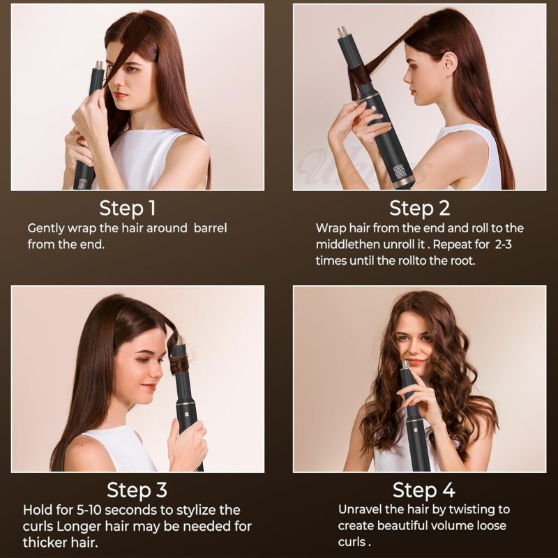 Air Styler Hair Dryer Brush: Professional 2-in-1 Hair Styling Tool for Salon-Quality Results - Image 4