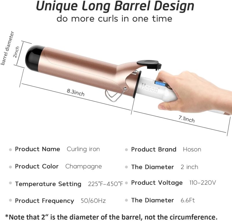 Professional Curling Tongs: Advanced Ceramic Barrel for Perfect Curls - Image 5