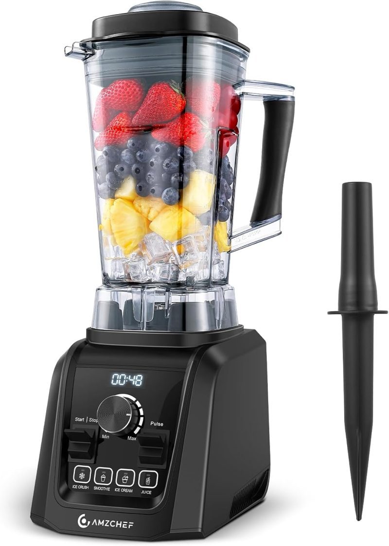 AMZCHEF 2000W Blender Smoothie Maker - High-Power Kitchen Appliance for Delicious Smoothies and More