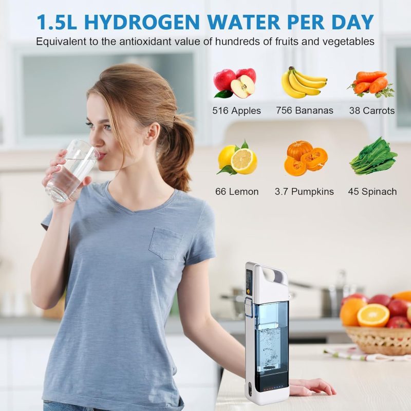 LIROPAU Hydrogen Water Bottle - Portable Ionizer for Healthy Hydration - Image 2
