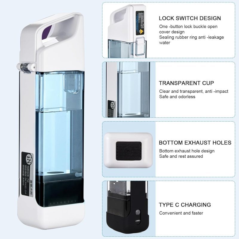 LIROPAU Hydrogen Water Bottle - Portable Ionizer for Healthy Hydration - Image 6