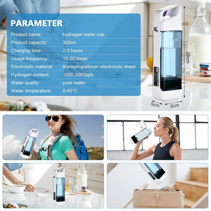 LIROPAU Hydrogen Water Bottle - Portable Ionizer for Healthy Hydration - Image 8