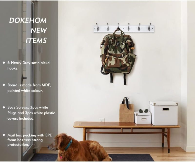 Wall Mounted Coat Hook Rack - Stylish and Functional Storage Solution for Entryways - Image 2
