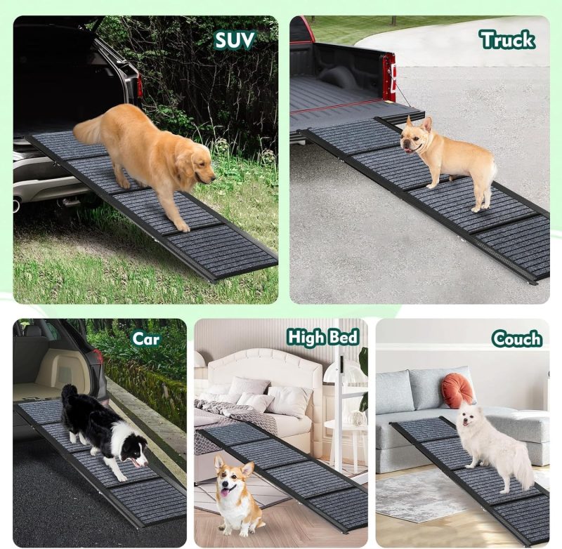 Extra Long Foldable Dog Ramp for Easy Access - Portable and Lightweight - Image 14