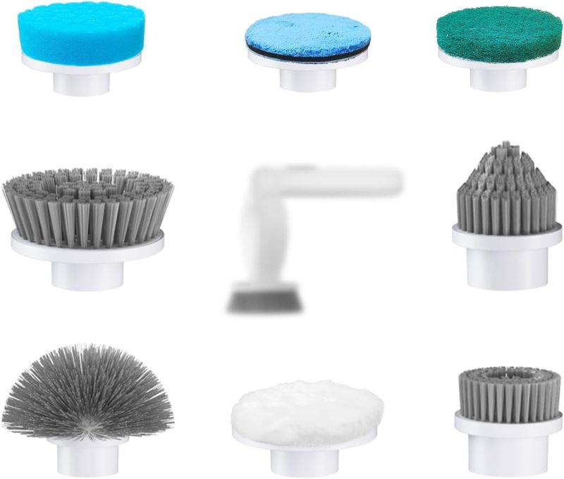 Electric Spin Scrubber Replacement Brush Heads - Premium Quality Cleaning Attachments