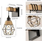 6800e0f15a1bfb207a16b044119fccdc8b58424f83bea5a961662.jpg Vintage Wood Wall Lamp - Image 4