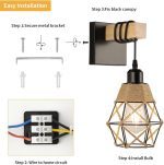 6800e0f3176bd105f7a6ab4b8e0e0c1038f88083f9c9778d4c703.jpg Vintage Wood Wall Lamp - Image 6