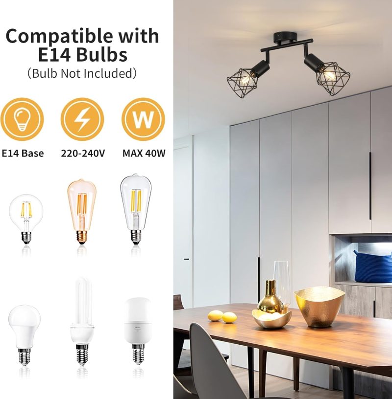 Ceiling Spotlights: Modern LED Flush Mount Recessed Downlights for Kitchen, Living Room, Bedroom - Energy Efficient Lighting ...