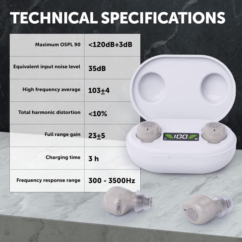 Digital Rechargeable ITE Set with Bluetooth Connectivity, Noise Reduction Technology, and Smartphone App Control - Image 7