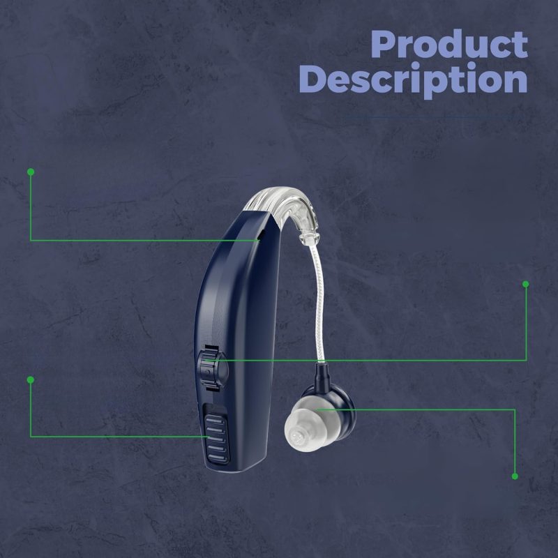 Digital Hearing Amplifier - Invisible Rechargeable Sound Amplification Device with Noise Reduction Technology for Seniors and...