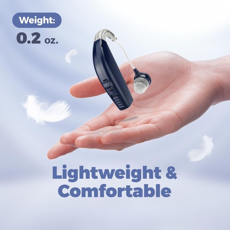 Digital Hearing Amplifier - Invisible Rechargeable Sound Amplification Device with Noise Reduction Technology for Seniors and...