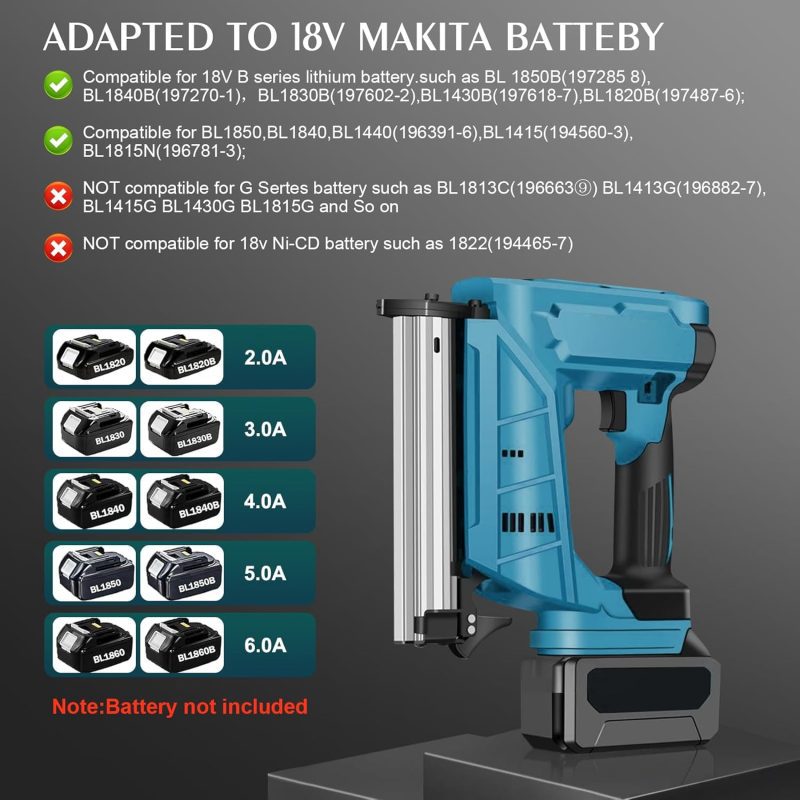 Cordless Brad Nailer - Electric Nail Gun for Precision Woodworking Unbeatable Price - Image 7