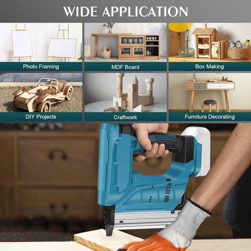 Cordless Brad Nailer - Electric Nail Gun for Precision Woodworking Unbeatable Price - Image 3