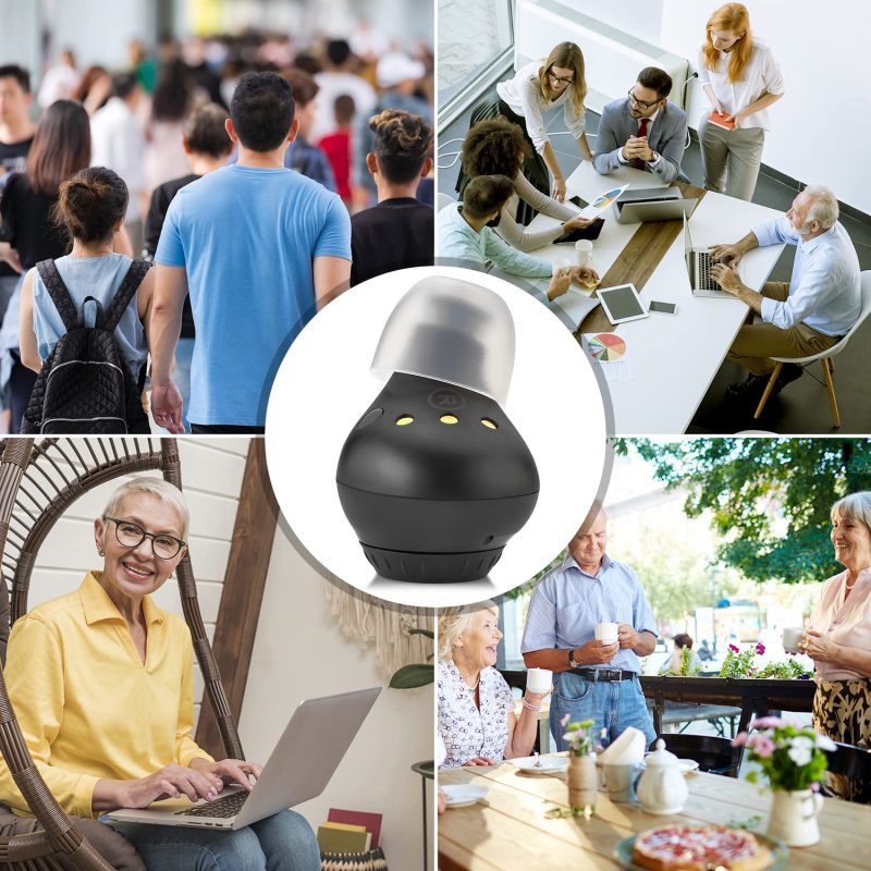 Mini Digital - ITE Rechargeable Personal Sound Amplifier with Noise Reduction Technology - Portable Hearing Device for Senior...