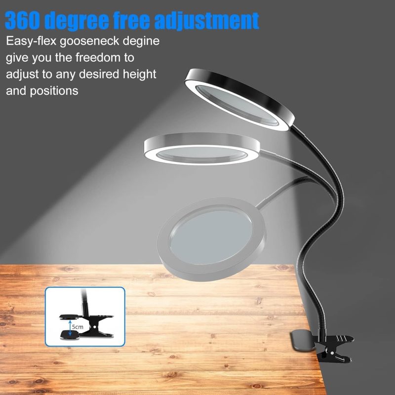 8X Magnifying Glass with Light - LED Handheld Magnifier for Reading, Seniors, Crafts, Maps, Jewelry - Illuminated Magnifier L...
