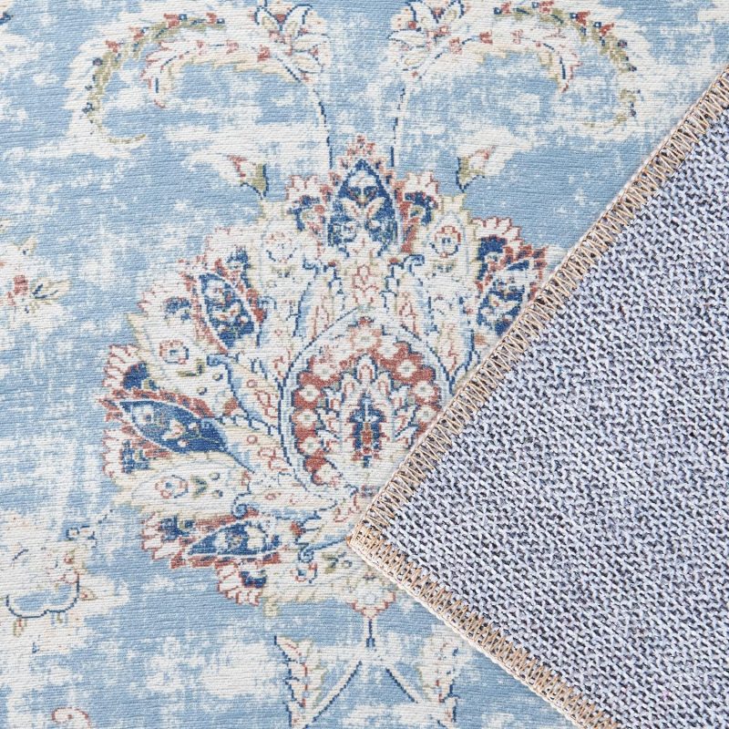 Machine Washable Runner Rug - Durable Indoor Outdoor Non-Slip Area Mat for Kitchen, Hallway, Entryway - Easy to Clean, Stain ...