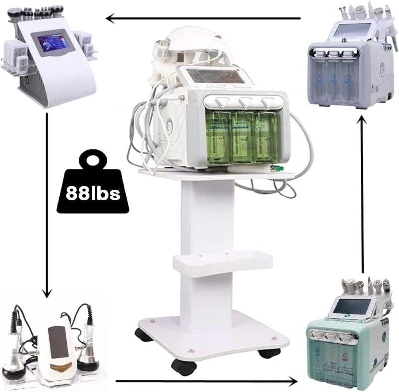 Salon Trolley Cart on Wheels with Drawers, Storage, and Locking Mechanism - Portable Hairdressing Organizer for Stylists, Bar...