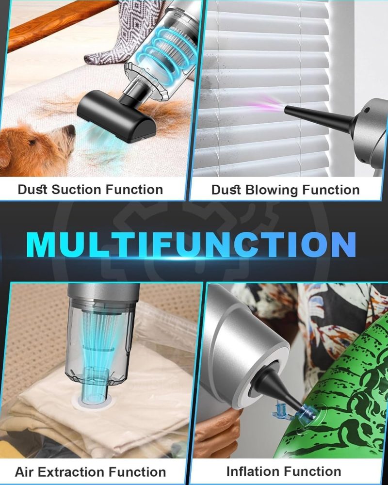 Handheld Vacuum Cleaner for Pet Hair Removal, Cordless Portable Vacuum with HEPA Filter for Home and Car Cleaning - Image 7