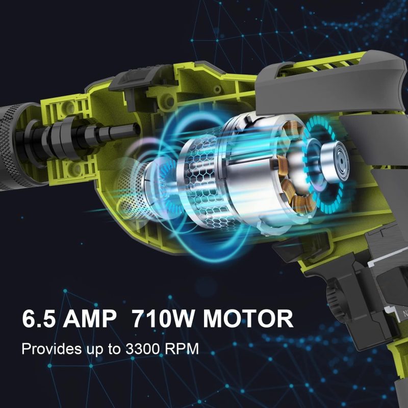 Hammer Drill Kit 600W 1/2" Chuck Variable Speed Corded - Parts/Repair READ INFO - Image 3