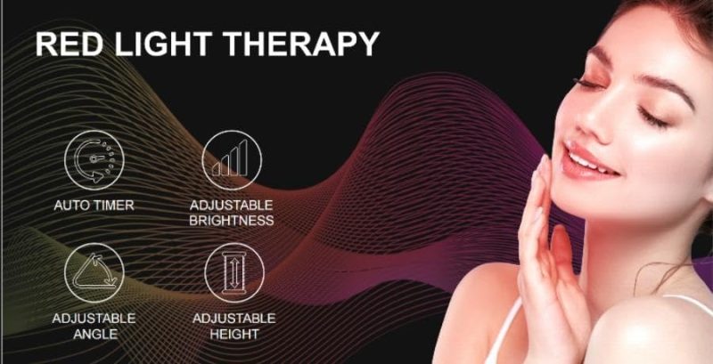 Red Infrared Lamp for Pain Relief and Healing Therapy - Portable Heat Lamp for Muscle Recovery, Joint Pain Relief, and Inflam...