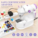 ‎KPCB Tech KPCB Mini Sewing Machine Beginners Full Set Extension Table Foot Pedal Kit White - Image 8