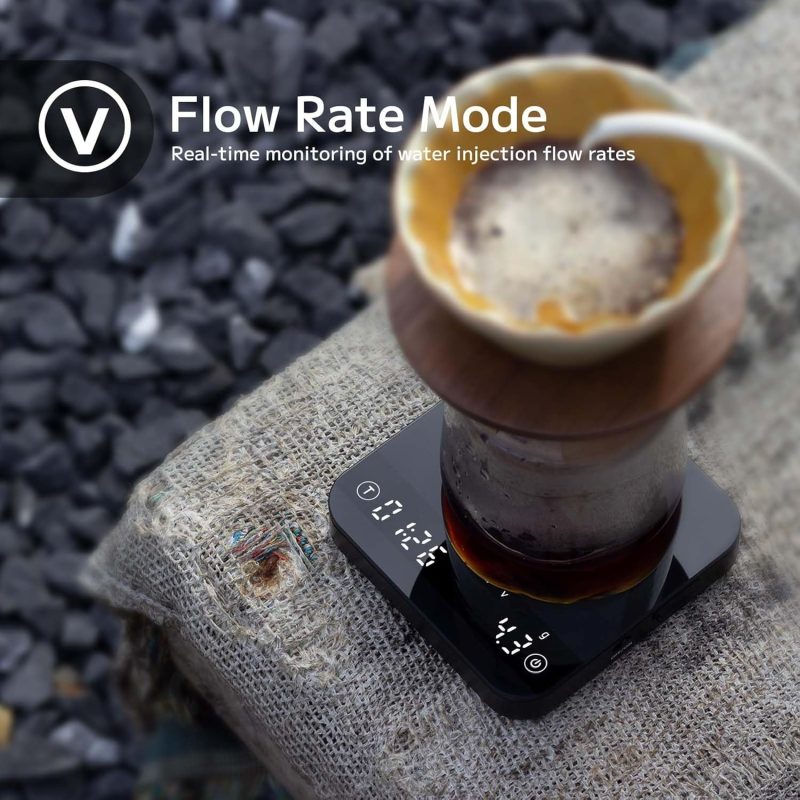 Mini Coffee Scales with Timer and Precision Measurement for Brewing and Espresso - Portable Digital Scale for Baristas and Ho...