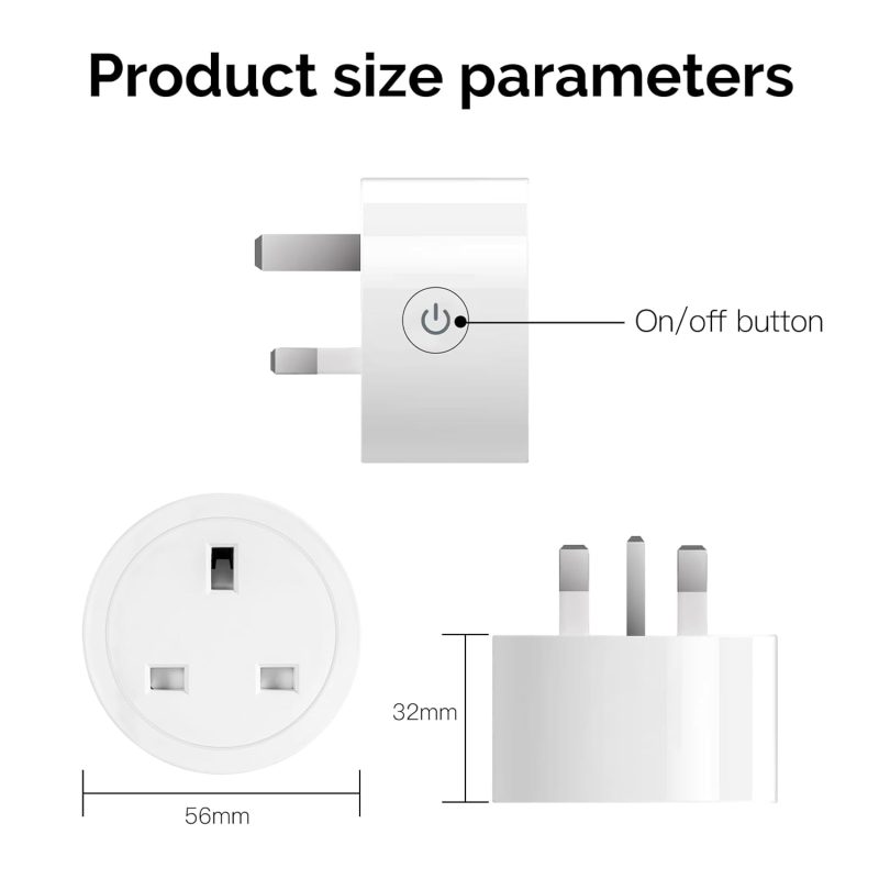 MOES Smart Plug Dimmer Socket, Dimmable LED, CFL, Halogen and Incandescent Bulbs, Dimmer LED Lights Brightness Adjust, Compat...