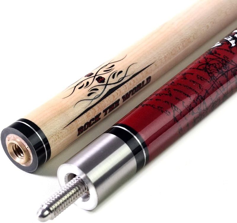 CUESOUL ROCKIN Series 58" 21oz Maple Pool Cue Stick Set - Image 4