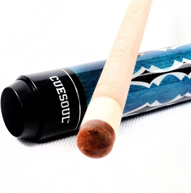 CUESOUL 58 Inch 19 Oz 1/2 Jointed Maple Billiard Pool Cue - Image 5