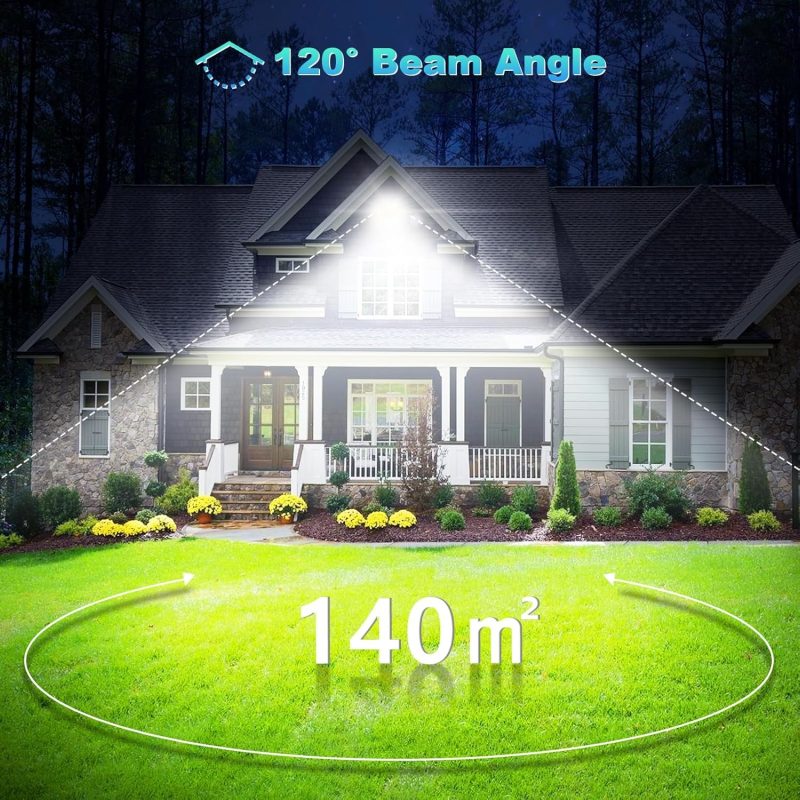300W LED Floodlight Outdoor - Super Bright 30000LM Outdoor Security Lights IP66 Waterproof Flood Lighting 6000K Cool White Wa...