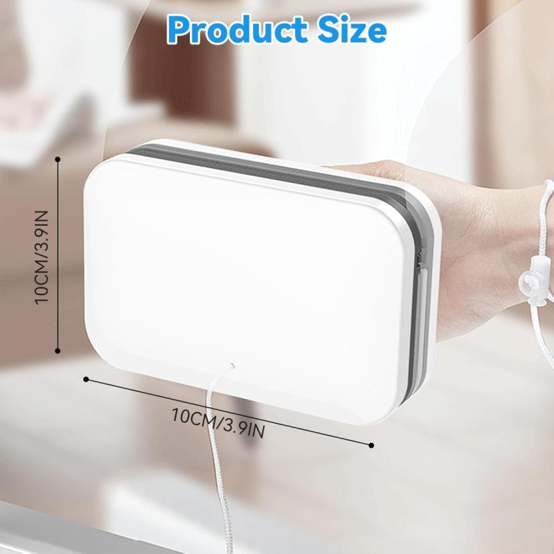 Magnetic Window Cleaner for Double Glazing,5.9 Inch Window Cleaner Magnet Magnetic Window Wiper Cleaner Adjustable Double‑S...