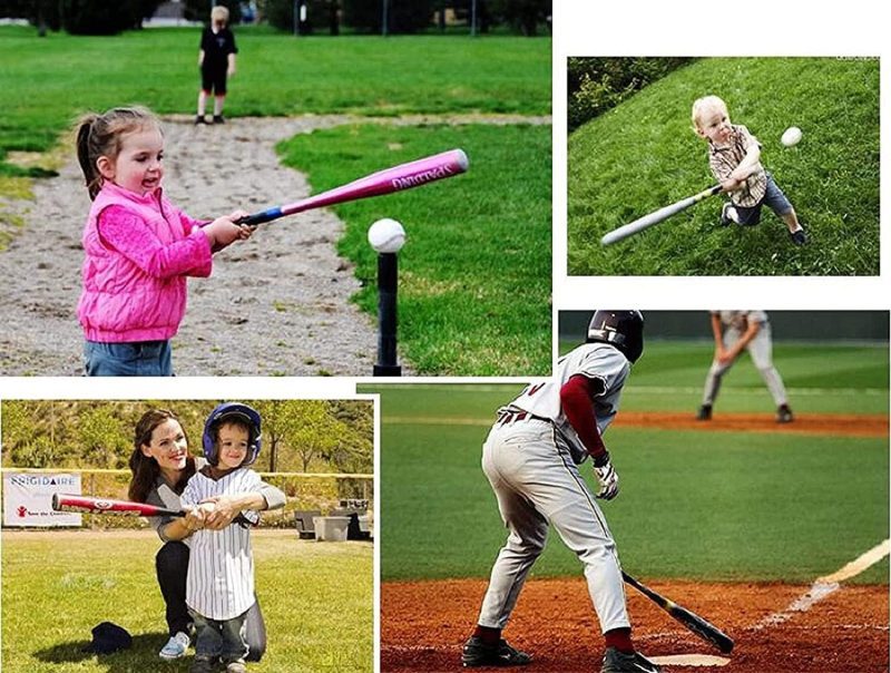 34'' Thicker Baseball Bat Aluminium Stick Bar Alloy Lightweight Bat Rubber Anti-Slip Grip for Outdoor Training Prac...