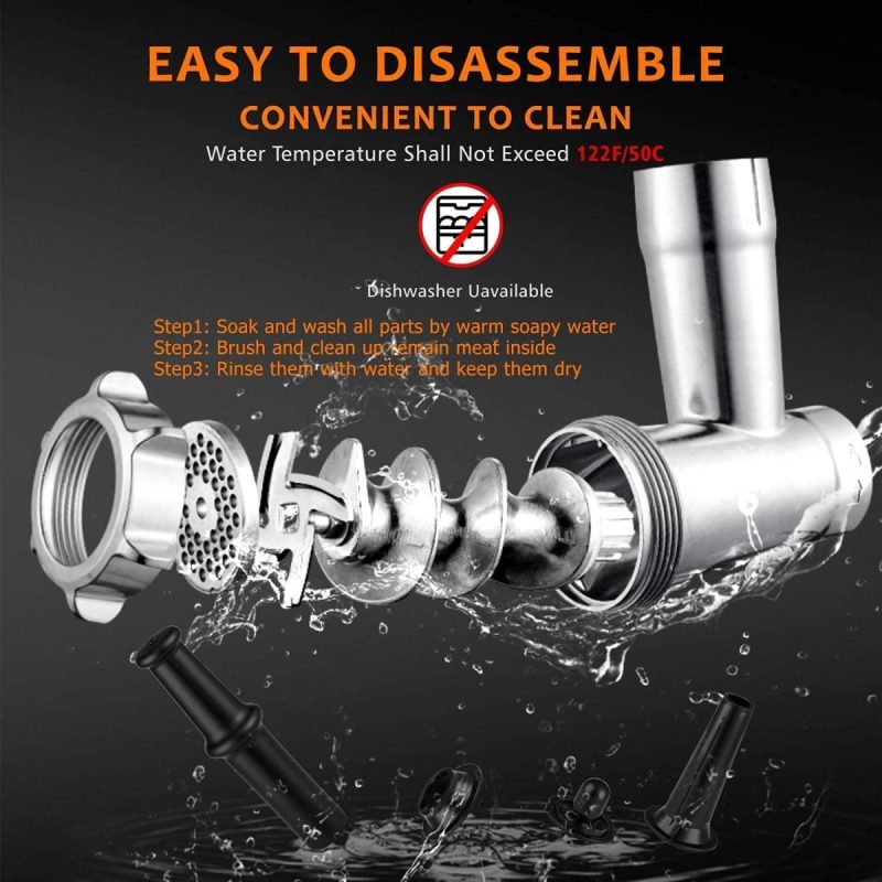 Electric Meat Grinder and Duty Household Sausage Maker Meats Mincer Food Grinding Mincing Machine with Kibbe Attachement – ...
