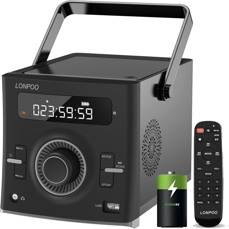 Rechargeable Portable CD Player Boombox | Clear Stereo Sound | (New other)