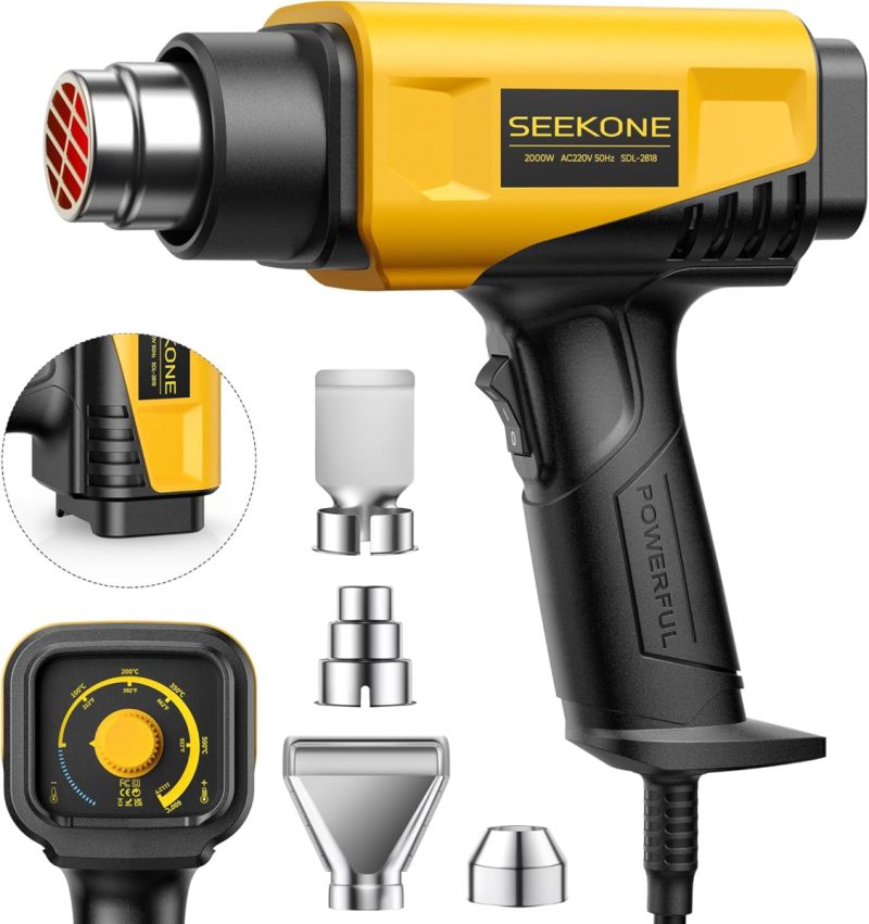 68930c1b99956aced7fd98365c1dc9055bd84ea5b05f593427a6d.jpg 2000W Heat Gun with LCD Display – Adjustable Temperature 50‑600°C, Dual Airflow, 1.5s Fast Heating, Overload Protection for DIY & Crafts