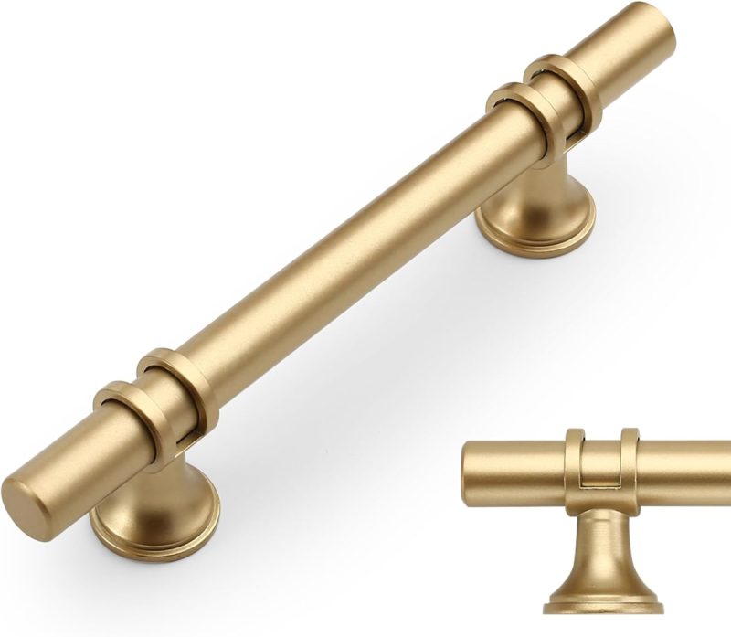 689c7cc10a0c03018273016f466380ffbff4b39e3a97d430a8875.jpg Brushed Gold Cabinet Pulls 10-Pack – 96 mm (3.75") Hole Center, Durable Aluminum Alloy Handles for DIY Cabinet & Drawer Upgrade