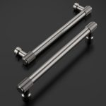 ‎Amerdeco 10x Cabinet Handles Brushed Satin Nickel Knurled Pulls 160mm Modern - Image 5