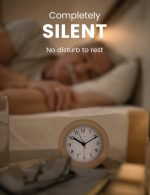 aboveClock Silent Analogue Wooden Alarm Clock - Image 3