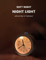 aboveClock Silent Analogue Wooden Alarm Clock - Image 5