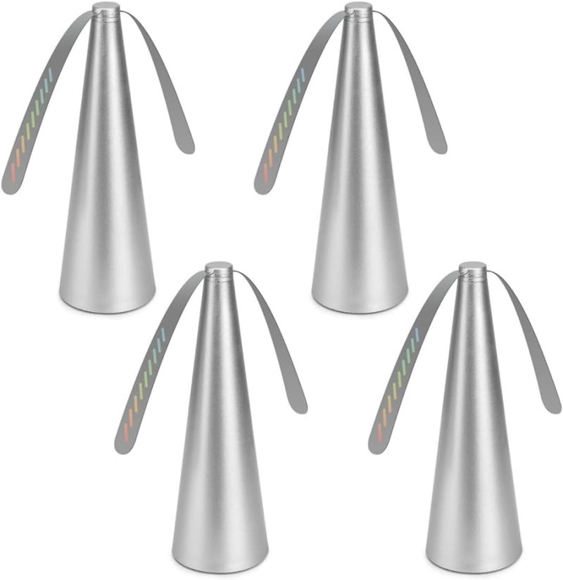 4 Pack Table Fly Repellent Fans – Portable Battery-Powered Insect Deterrents with Soft Blades, Keep Flies Away from Food, Ideal for Dining Tables
