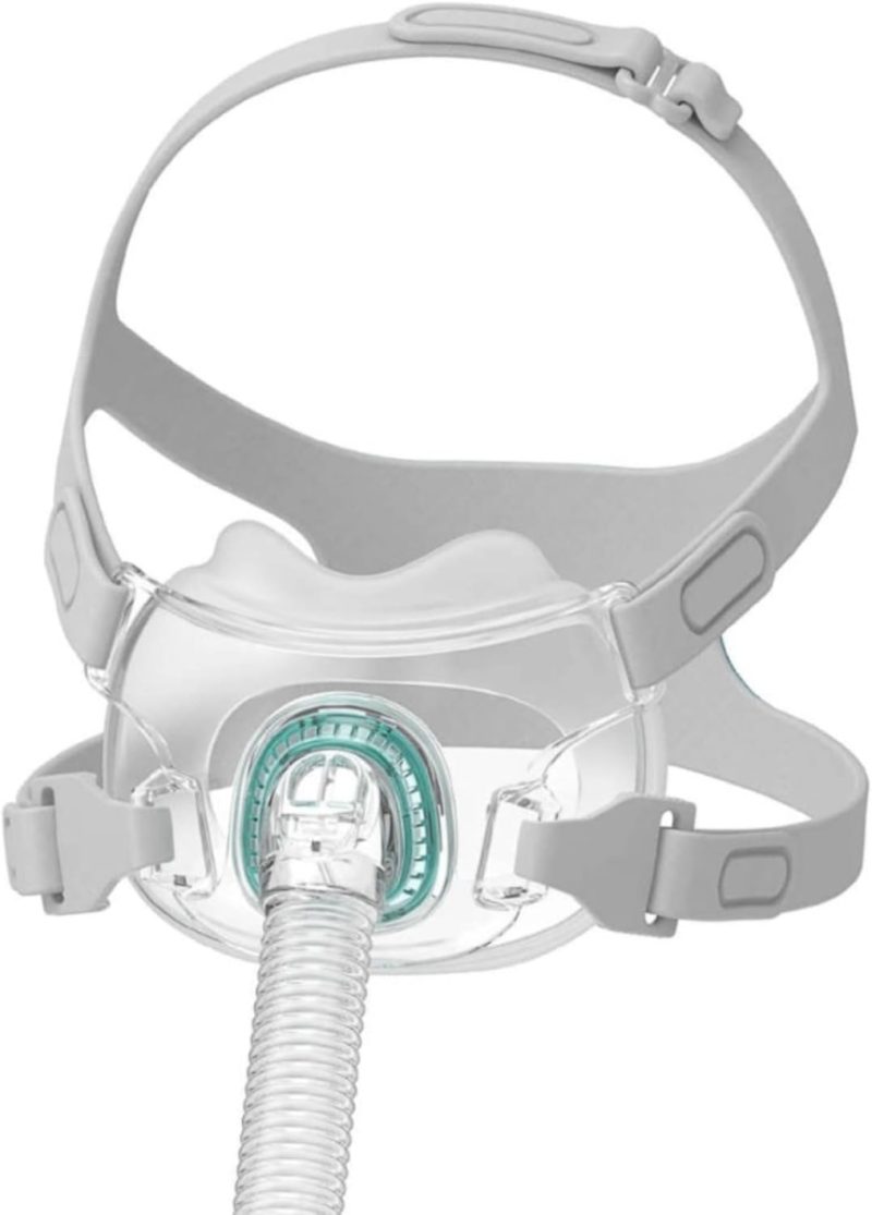 CPAP Full Face Mask Replacement Kit – Adjustable Headgear and Reusable Cushion with Secure Seal, Comfortable Fit for Sleep Apnea Therapy