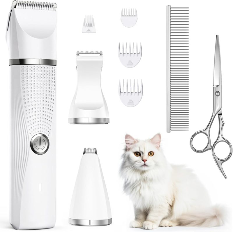 Cat Grooming Clippers with Paw Trimmer Ultra-Quiet & Waterproof Clippers 44% off