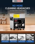 CREWORKS 1.6 L Ultrasonic Cleaner with Heater Timer Faulty Switch - Image 2