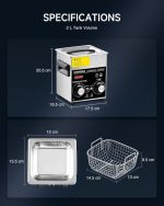 CREWORKS 1.6 L Ultrasonic Cleaner with Heater Timer Faulty Switch - Image 8