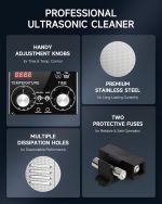 CREWORKS 1.6 L Ultrasonic Cleaner with Heater Timer Faulty Switch - Image 9